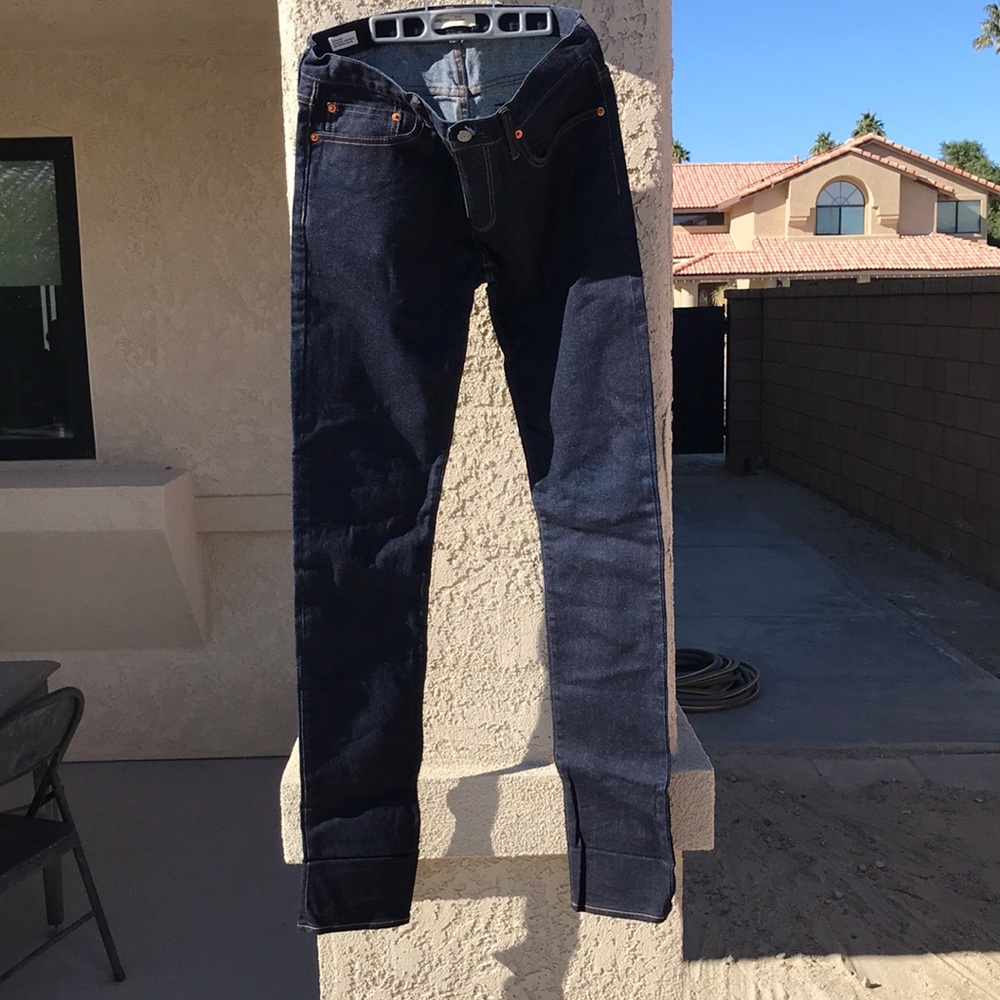 Gap skinny stretch 32/36 selvedge used jeans